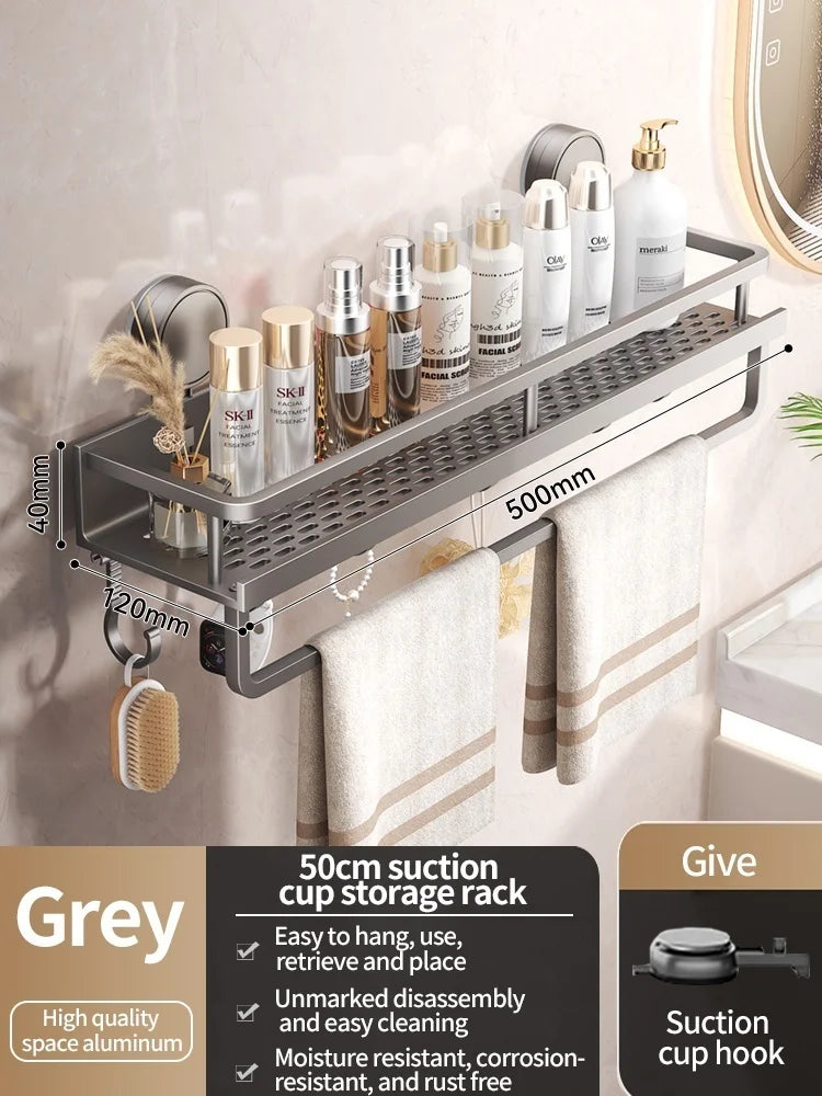 PureFlow No-Drill Suction Sink Organizer Shelf