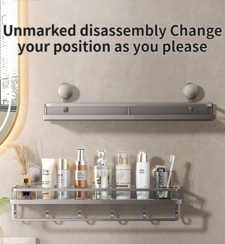 PureFlow No-Drill Suction Sink Organizer Shelf
