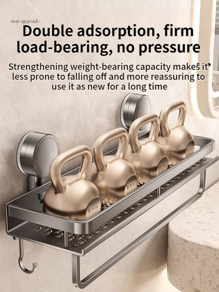 PureFlow No-Drill Suction Sink Organizer Shelf