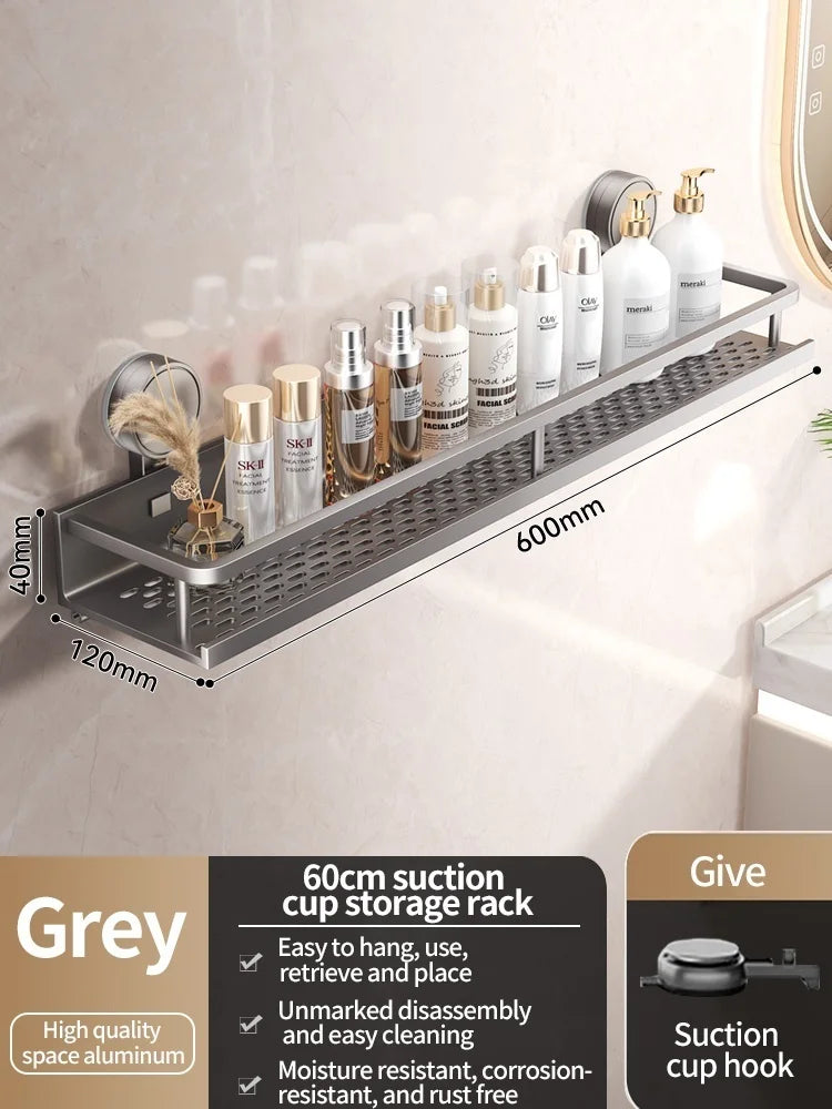 PureFlow No-Drill Suction Sink Organizer Shelf