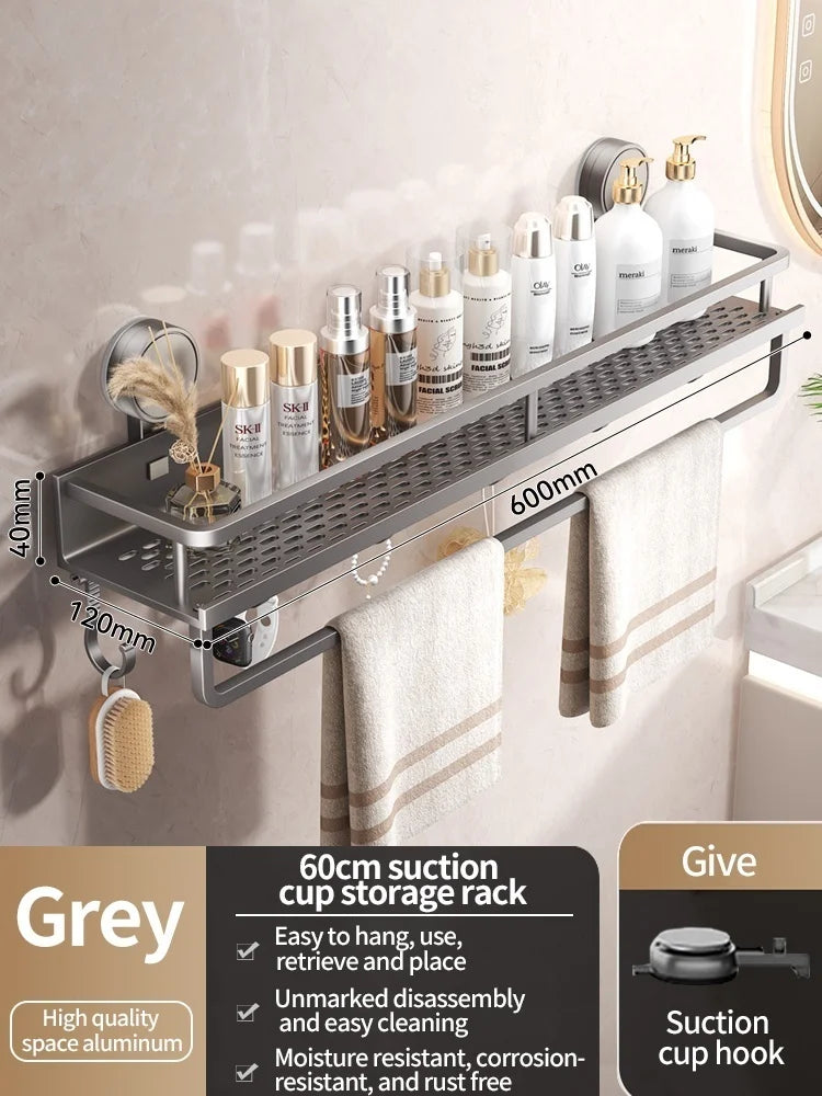 PureFlow No-Drill Suction Sink Organizer Shelf