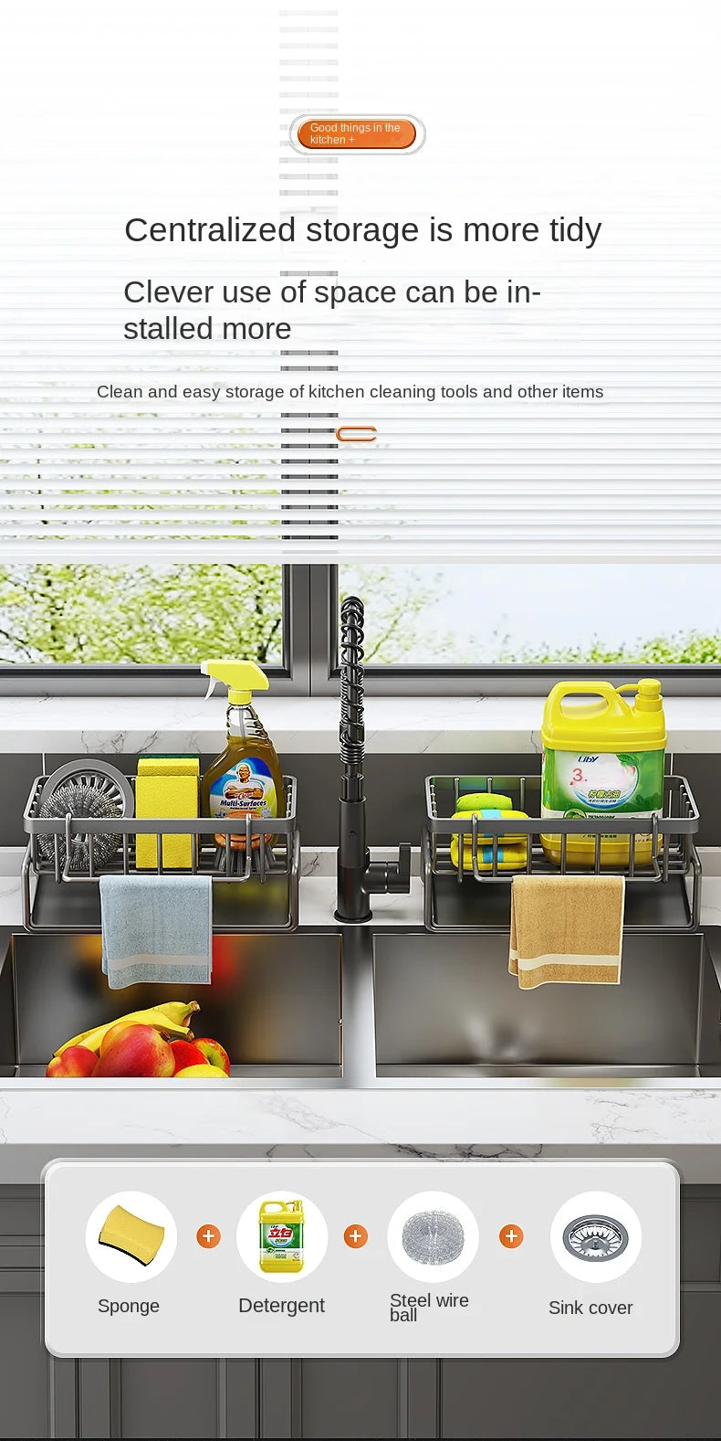 PureFlow Sink Organizer Pro
