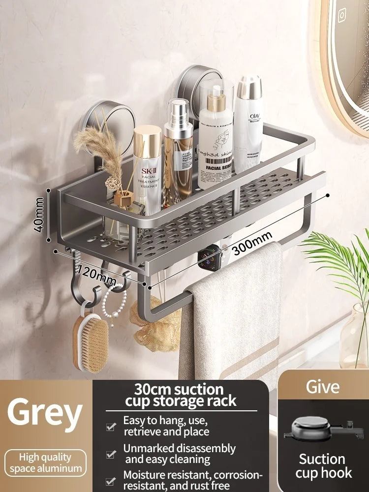 PureFlow No-Drill Suction Sink Organizer Shelf